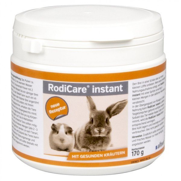 RodiCare Instant karma ratunkowa dla zwierząt roślinożernych 170g RodiCare Instant karma ratunkowa dla zwierząt roślinożernych 170g