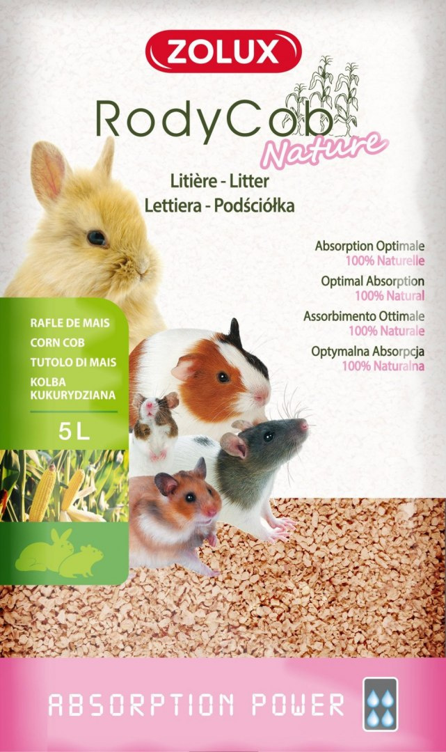 Zolux RodyCob Nature podściółka roślinna - kukurydziana 5l Zolux RodyCob Nature podściółka roślinna - kukurydziana 5l