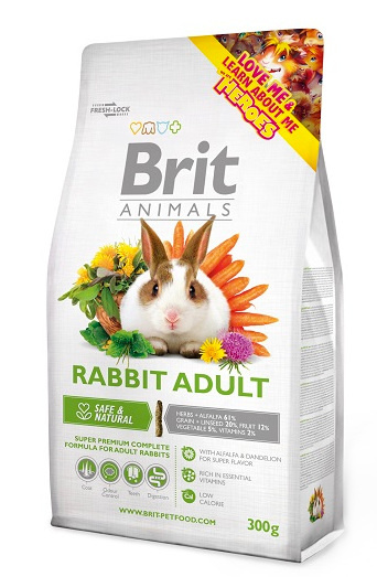 Brit Animals Rabbit Adult Complete pełnowartościowa karma dla dorosłych królików 300g