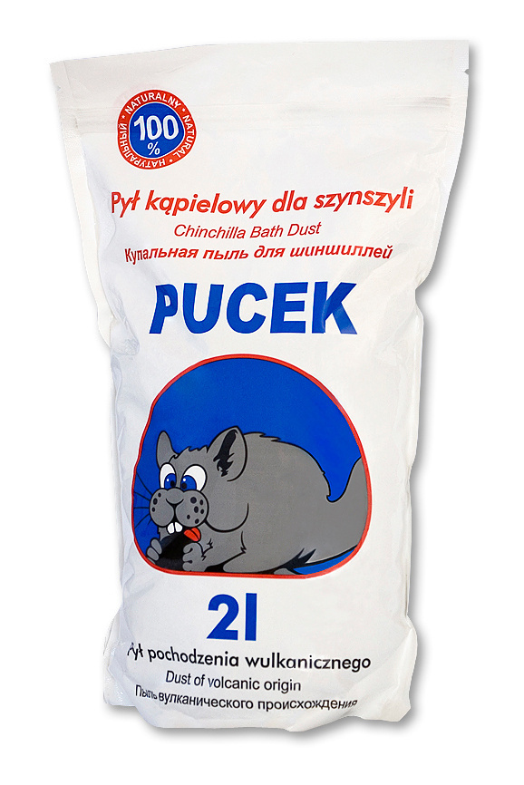 Certech Pucek pył wulkaniczny do kąpieli dla szynszyli 2l Certech Pucek pył wulkaniczny do kąpieli dla szynszyli 2l