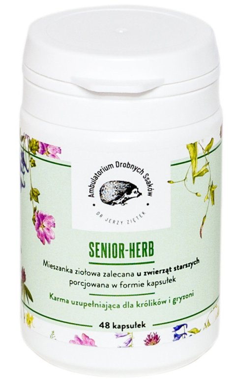 Dr Ziętek Senior-Herb mieszanka ziołowa w kapsułkach dla starszych zwierząt