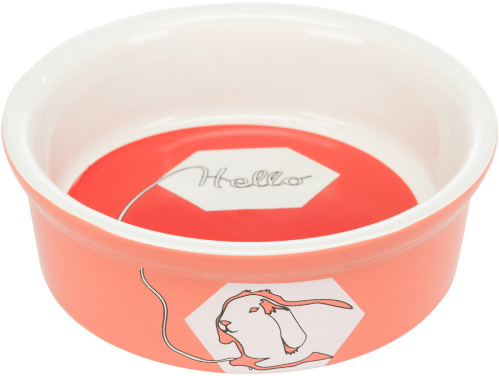 Trixie miska ceramiczna dla królika 240ml różne kolory Trixie miska ceramiczna dla królika 240ml różne kolory