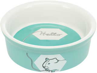 Trixie ceramic bowl for guinea pig 240ml turquoise