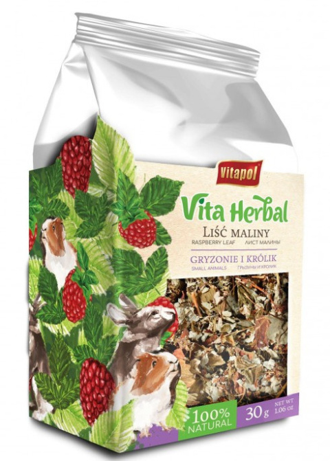 Vitapol Vita Herbal liść maliny dla gryzoni i królików 30g