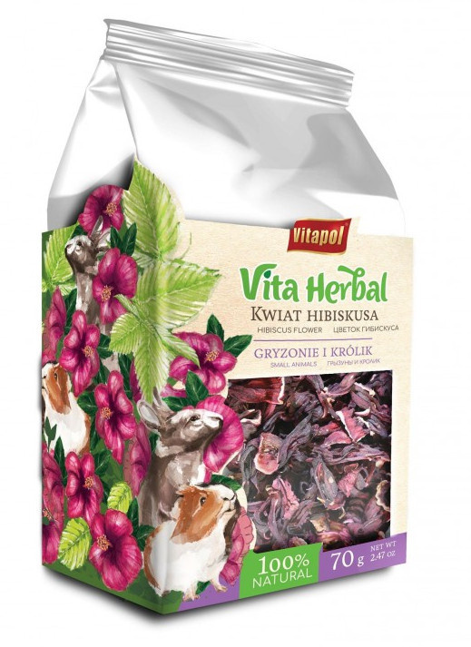 Vitapol Vita Herbal kwiat hibiskusa dla gryzoni i królików 70g