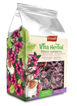 Vitapol Vita Herbal kwiat hibiskusa dla gryzoni i królików 70g