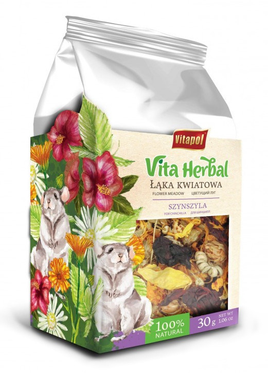 Vitapol Vita Herbal łąka kwiatowa dla szynszyli 30g Vitapol Vita Herbal łąka kwiatowa dla szynszyli 30g