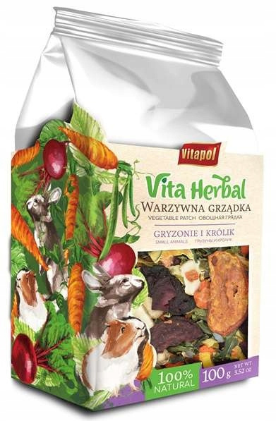 Vitapol Vita Herbal warzywna grządka dla gryzoni i królików 100g Vitapol Vita Herbal warzywna grządka dla gryzoni i królików 100g