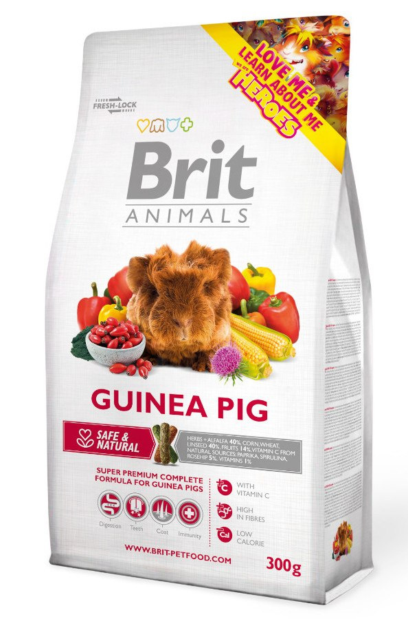 WYPRZEDAŻ Brit Animals Guinea Pig Complete pełnowartościowa karma dla świnek morskich 300g WYPRZEDAŻ Brit Animals Guinea Pig Complete pełnowartościowa karma dla świnek morskich 300g
