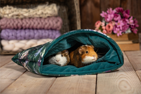 Sleeping bag for guinea pigs, rats, pygmy hedgehogs, rabbits