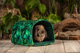 Tunel półokrągły XL "Rajski Ogród" dla królików, fretek