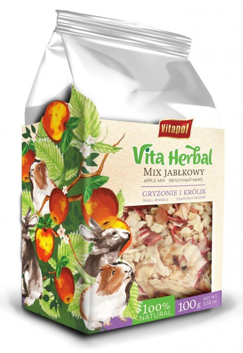 Vitapol Vita Herbal mix jabłkowy dla gryzoni i któlików 100g