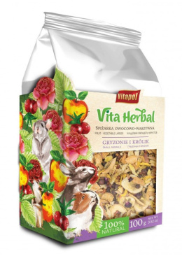 Vitapol Vita Herbal fruit and vegetable mix for rodents and rabbits 100g