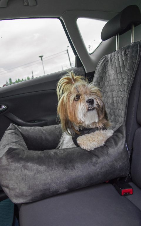 Fotelik legowisko do samochodu dla psa z materiału Pet Friendly roz. S