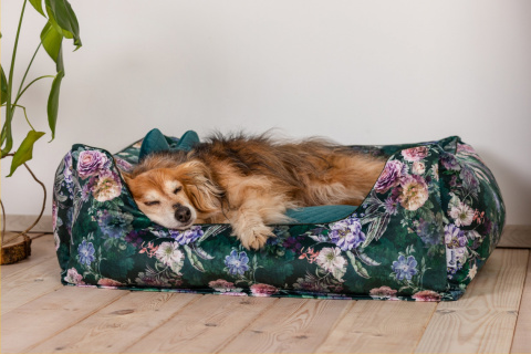 Dog bed with removable cover