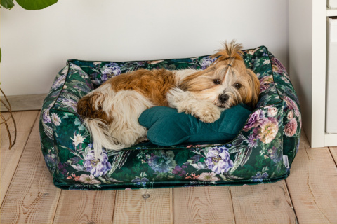 Dog bed with removable cover