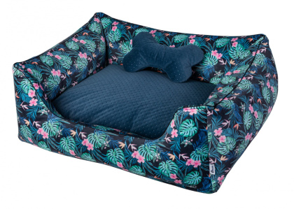 Dog bed "Tropical Forest" removable cover