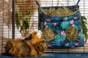Double feeding trough for rabbits, guinea pigs, chinchillas, degus - material feeder