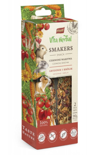 Vitapol Vita Herbal treat 2pc red vegetables 90g