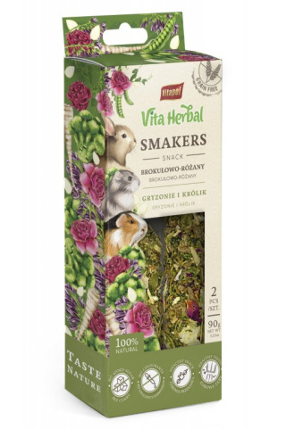 Vitapol Vita Herbal kolba smakers 2szt. brokułowo-różany 90g