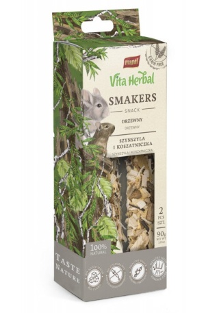 Vitapol Vita Herbal kolba smakers 2szt. drzewny dla szynszyli i koszatniczki 90g