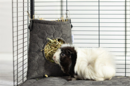 Hay feeder for rabbits, guinea pigs, chinchillas - fabric feeder