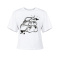 Świnka morska koszulka damska Cropped z bawełny organicznej T-shirt - koszulka ze świnką morską
