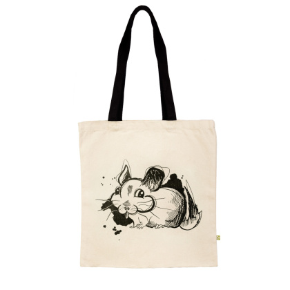 Chinchilla organic cotton bag