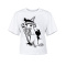 Szczur koszulka damska Cropped z bawełny organicznej T-shirt - koszulka ze szczurem