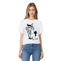 Rat Cropped women's organic cotton T-shirt - rat t-shirt