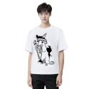 Szczur koszulka męska / damska z grubej bawełny organicznej T-shirt - koszulka ze szczurem
