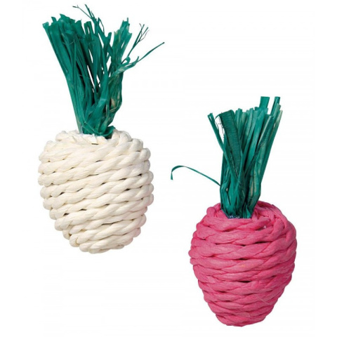 Trixie sisal radish toy 2pc for rabbits and rodents