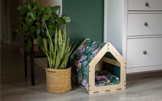 Wooden house for rabbit, guinea pig, ferret - things for rabbit, pigs