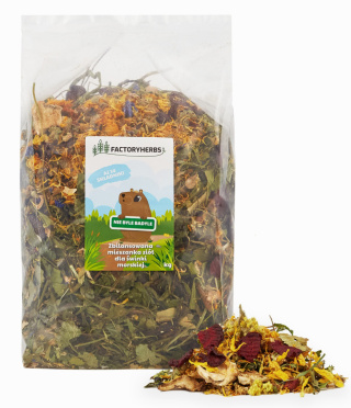 Factory Herbs NIE BYLE BADYLE dla Świnki Morskiej 150g - mieszanka dla świnki morskiej, karma dla świnki morskiej