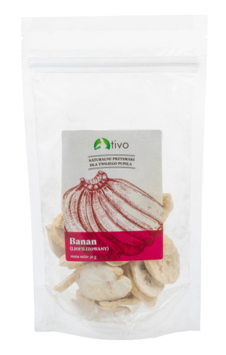 Tivo freeze-dried banana 30g - fruit for rabbits, guinea pigs, chinchillas