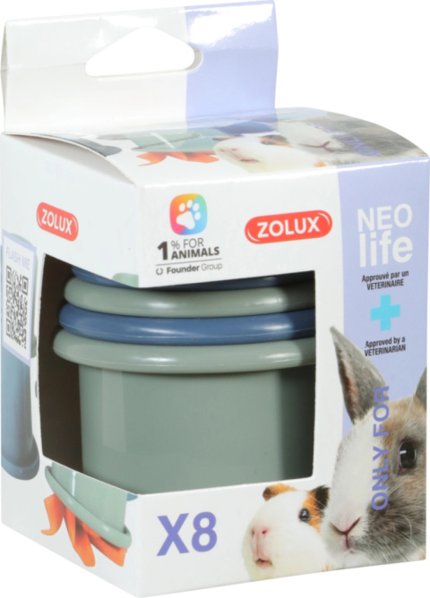 Zolux Neolife treat cups for rabbits, guinea pigs, rodents