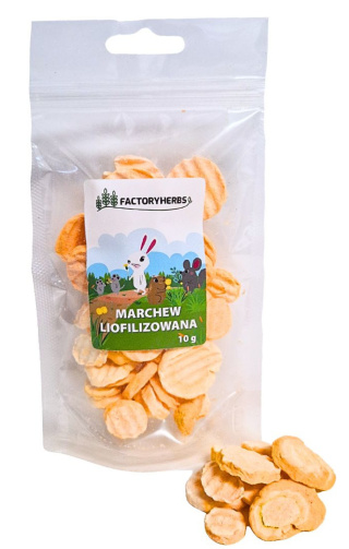 Factory Herbs Marchew liofilizowana 10g - warzywa dla gryzoni i królików