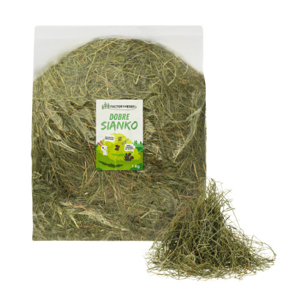 Factory Herbs Dobre sianko 1kg - sianko dla królików, świnek morskich, szynszyli