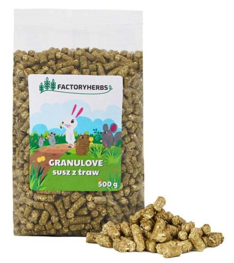 Factory Herbs GRANULOVE susz z traw w formie granulatu 500g