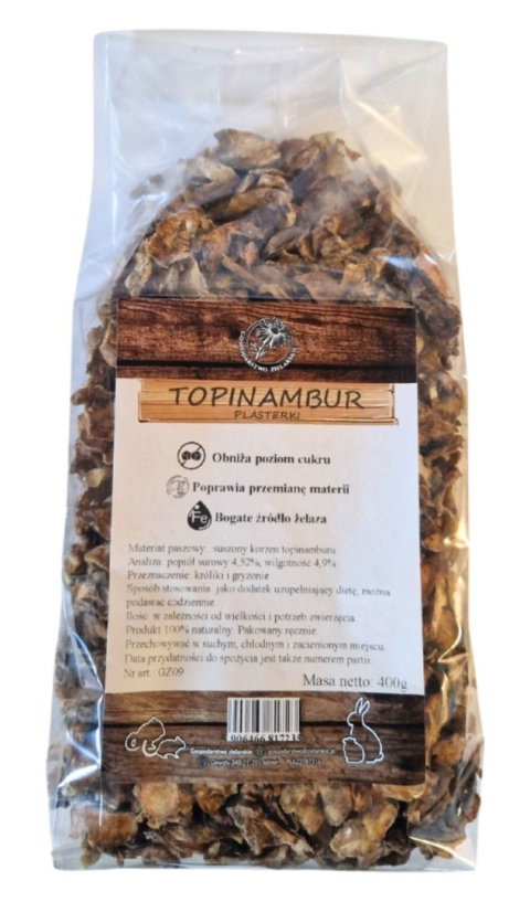 Gospodarstwo Zielarskie Topinambur Plasterki 400g