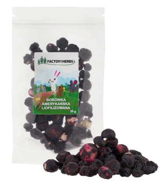 Factory Herbs Freeze-dried blueberry 20g - fruit for rabbits, guinea pigs, chinchillas