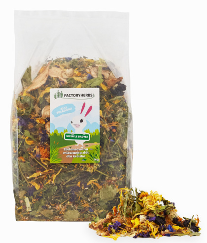 Factory Herbs NIE BYLE BADYLE dla królika 1kg - mieszanka dla królika, karma dla królika