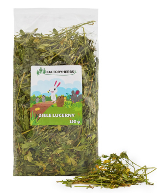 Factory Herbs ziele lucerny 150g - zioła dla szynszyli, królików, świnek morskich