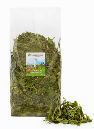 Factory Herbs Liść Mniszka Lekarskiego 300g - mniszek dla szynszyli, królików, świnek morskich