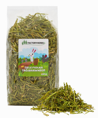 Factory Herbs ziele fiołka trójbarwnego 130g - zioła dla szynszyli, królików, świnek morskich