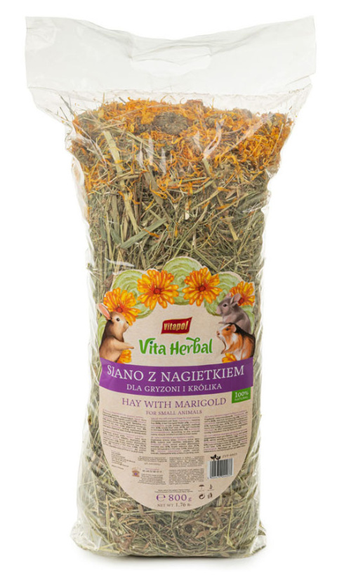 Vitapol Vita Herbal Hay with Marigold 800g Vitapol Vita Herbal Hay with Marigold 800g
