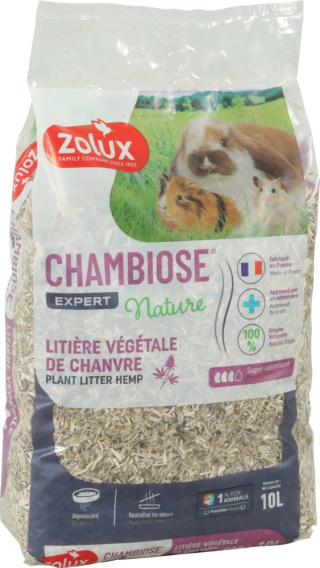 Zolux Chambiose Nature podściółka konopna 10l