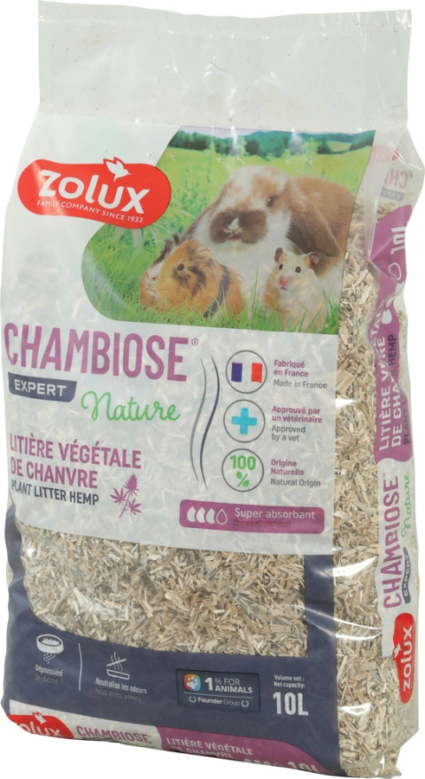 Zolux Chambiose Nature podściółka konopna 10l